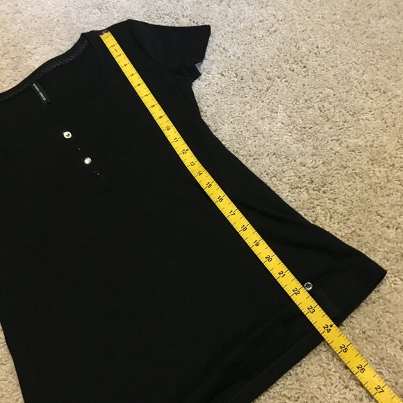 Marks & Spencer Sweetest Little Black Baby Tee with Novelty Buttons - Picture 12 of 13